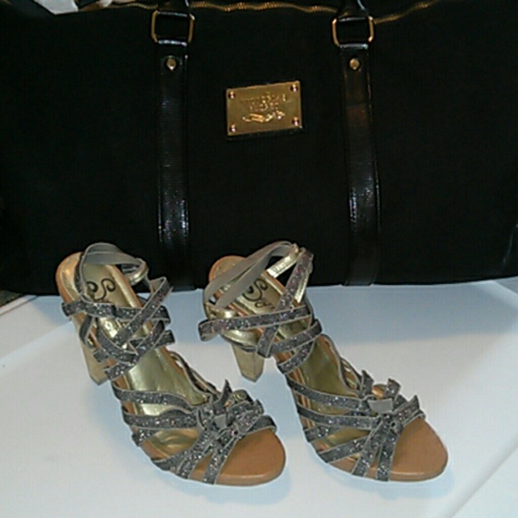 Seychelles Bronze/gold heels - size 8