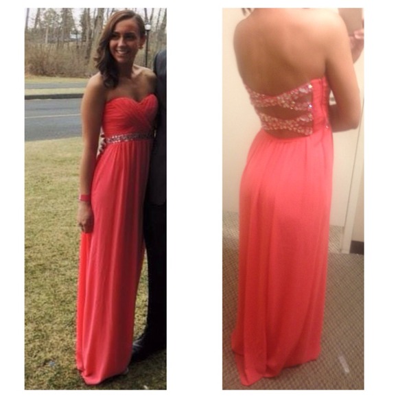 City Triangles Dresses & Skirts - PINK STRAPPY BACK FORMAL DRESS