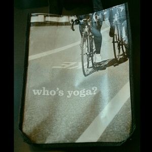 Lululemon "Who's Yoga?" shopping tote