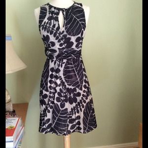 Black and white keyhole bubble dress, size medium