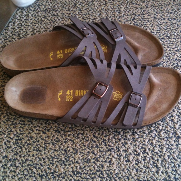 RESERVED Brown Birkenstock sandals