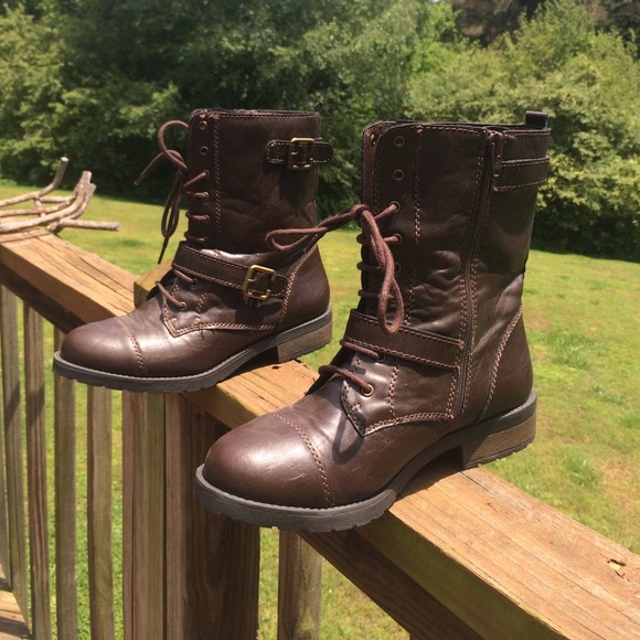 Mossimo Supply Co. Brown Leather Boots