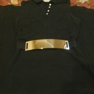 Trendy, bling metal plate belt