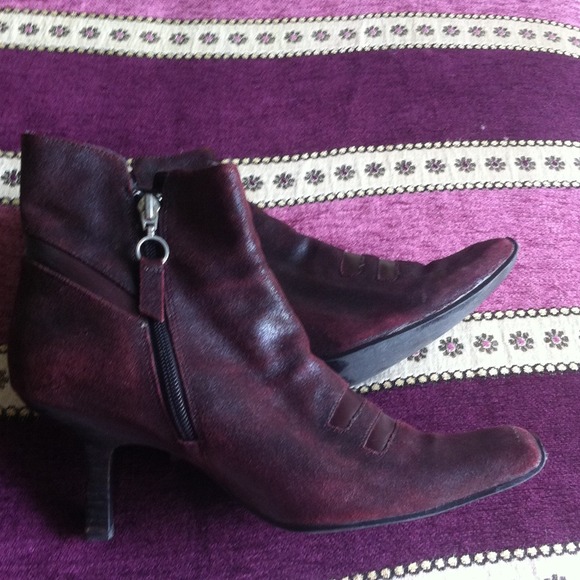 Diesel Burgundy booties