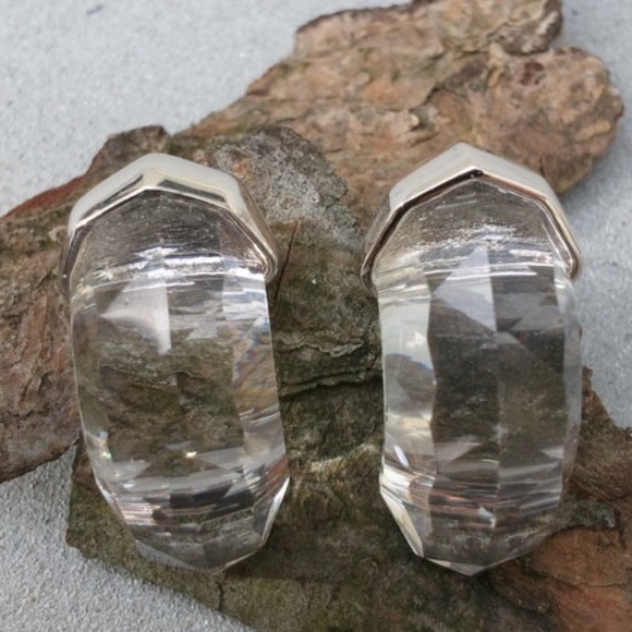 Swarovski crystal hoop earrings