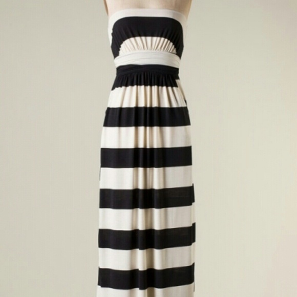 SOLD...Reduced!!! Black and white Tube dress