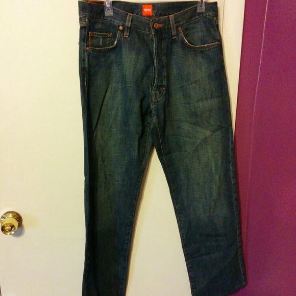 Distressed Men's Hugo Boss jeans
