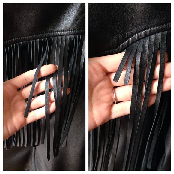 fringe leather jacket❤️ - Picture 4 of 4