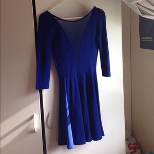 American Apparel Ponte Gloria-V Skater Dress