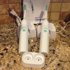 2 sonicare toothbrushes