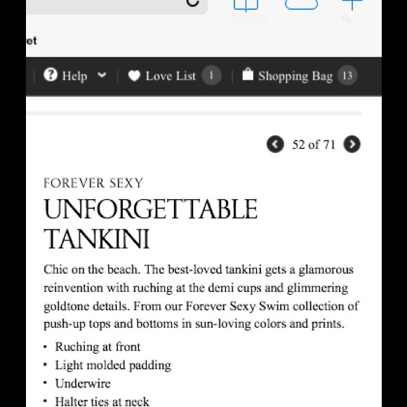 🎁 VS Forever Sexy Unforgettable Tankini 👙 - Picture 4 of 4