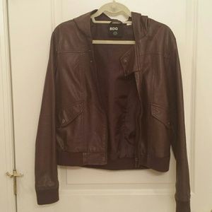 Burgundy Leather Jacket