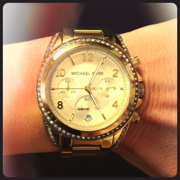 Michael Kors..gold sport Gp Crystal Watch