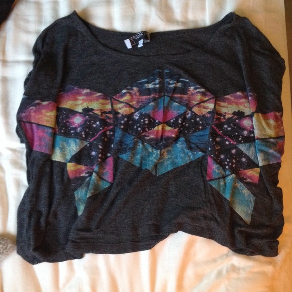 Comfy galaxy top!