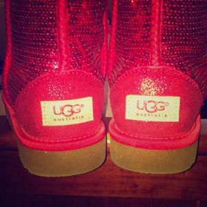 BRAND NEW RED SEQUIN UGGS