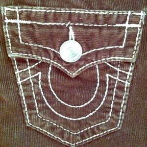 True Religion Joey Big T cords. Size 25.
