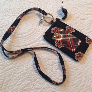 Vera Bradley ID Holder with matching Lanyard