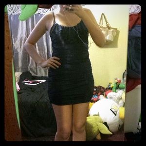 Glitter blue color dress