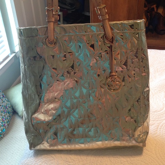 Metallic Gold Michael Kors Tote
