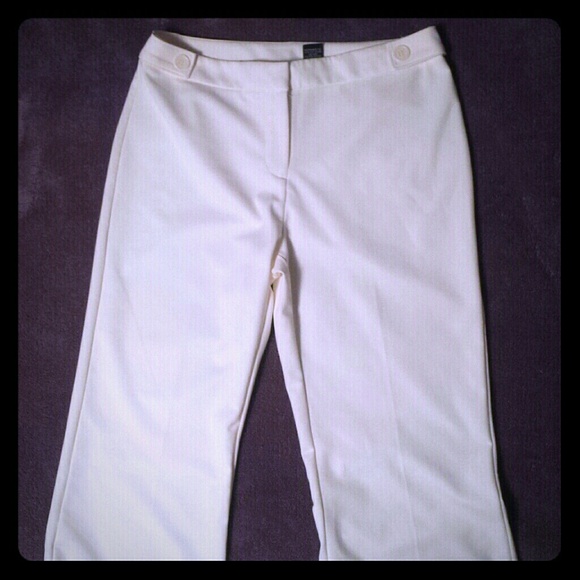 Cream colored dress pants...only worn once!!