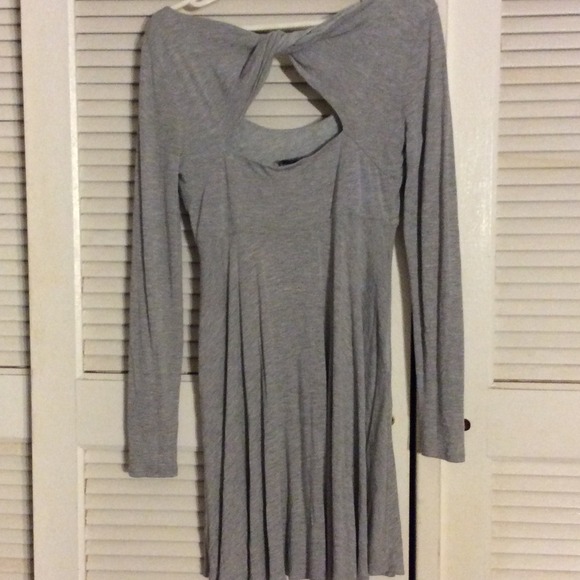 Gray skater dress - Picture 2 of 4