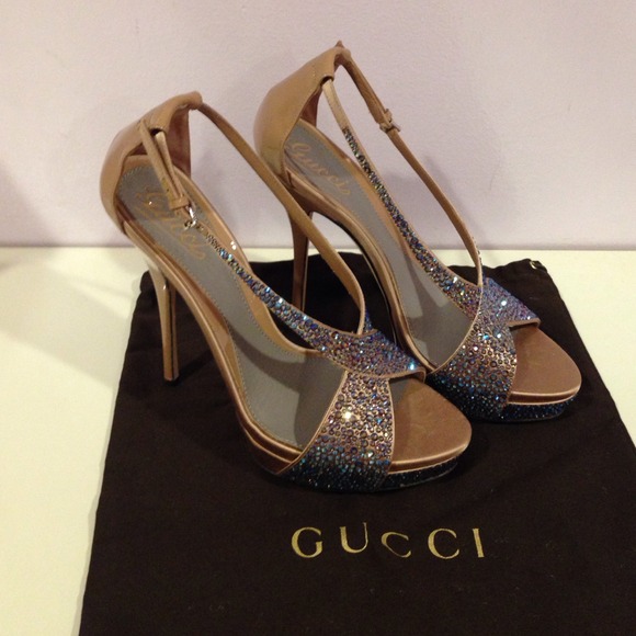 Gucci Swavorski Crystal Heels