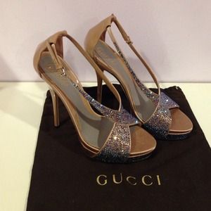 Gucci Shoes - Gucci Swavorski Crystal Heels Gucci Shoes - Gucci Swavorski Crystal Heels