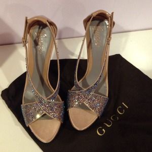 Gucci Shoes - Gucci Swavorski Crystal Heels Gucci Shoes - Gucci Swavorski Crystal Heels