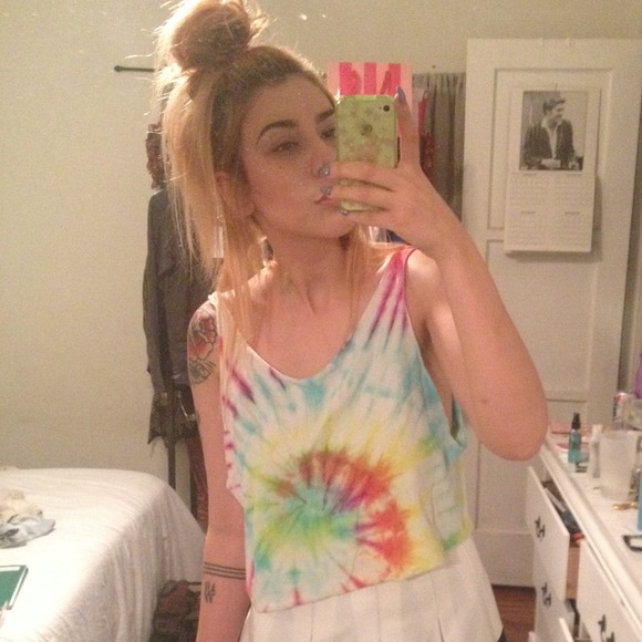 Tie dye tank crop top - Picture 2 of 2