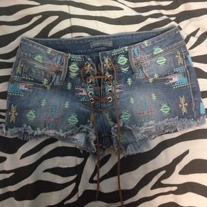 Tribal print shorts!