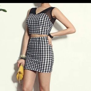 [Every clothes $10now]_Crop top two piece set