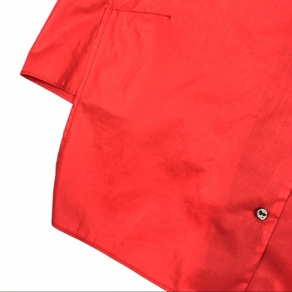 NWT Helmut Lang Red Blouse Hi-Low - Picture 3 of 4