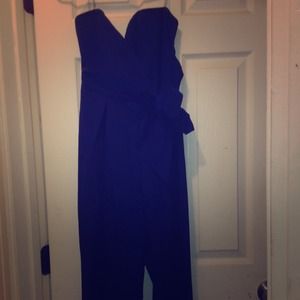 Blue jumpsuit one piece