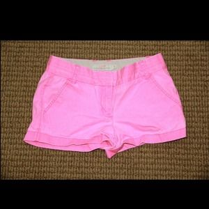 Pink j. Crew shorts