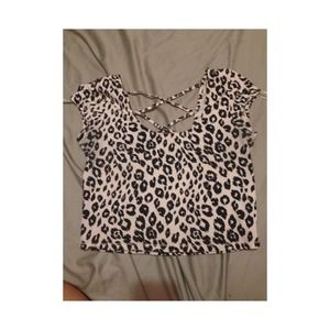 Cheetah crop top