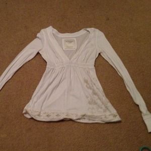 Large white long sleeves shirt