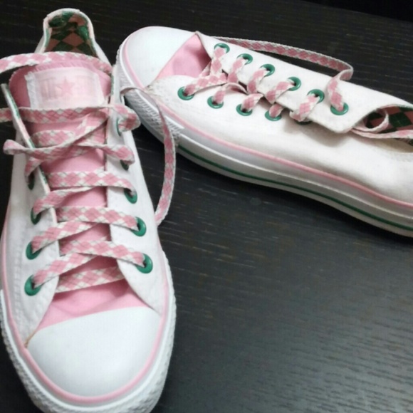 Converse Shoes - New converse 8 white argyle reserved ldpeavy271