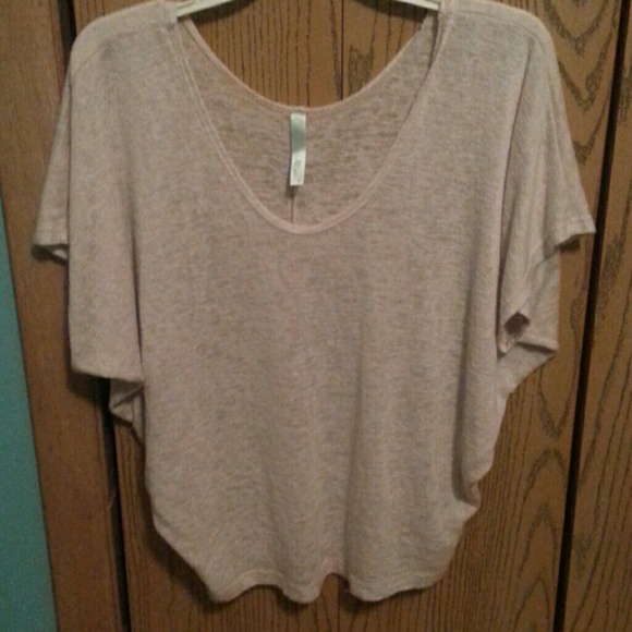 Light Tan Batwing Blouse