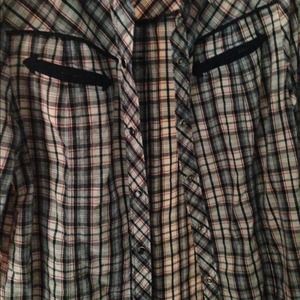 Forever 21 plaid button up