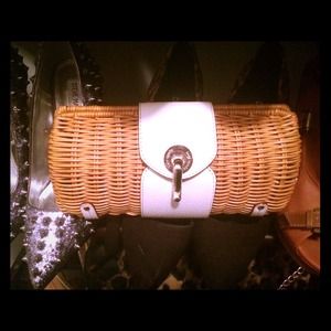 Kate Spade wicker clutch