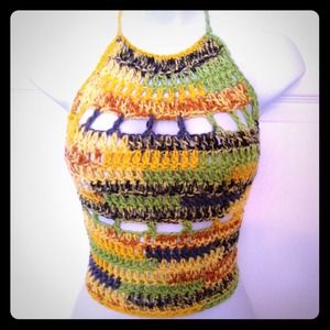 Crochet halter