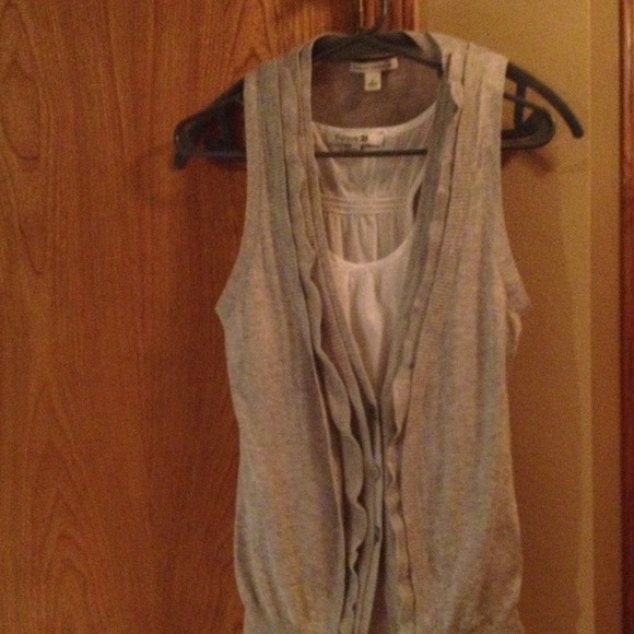 Banana Republic vest - cotton/silk/modal blend
