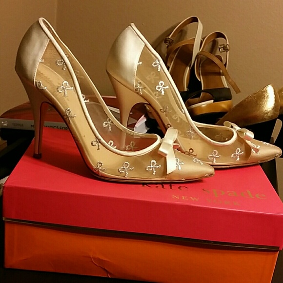 Price lowered!!! Kate spade Lisa bow pumps - Picture 3 of 4