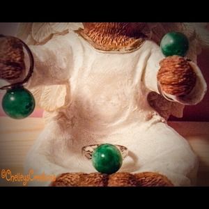 HandmadeAventurine Adjustable Ring
