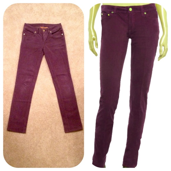 Tory Burch Pants - Tory Burch purple corduroy skinny jeans Tory Burch Pants - Tory Burch purple corduroy skinny jeans