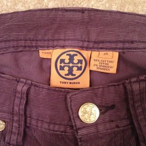 Tory Burch Pants - Tory Burch purple corduroy skinny jeans Tory Burch Pants - Tory Burch purple corduroy skinny jeans