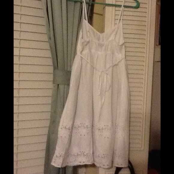 💕ASOS Spaghetti Straps White Eyelet Dress - Picture 3 of 4