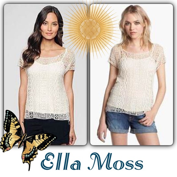 Ella Moss Hailee Crochet Top