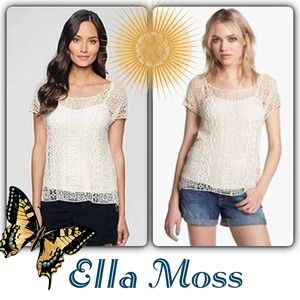 Ella Moss Hailee Crochet Top