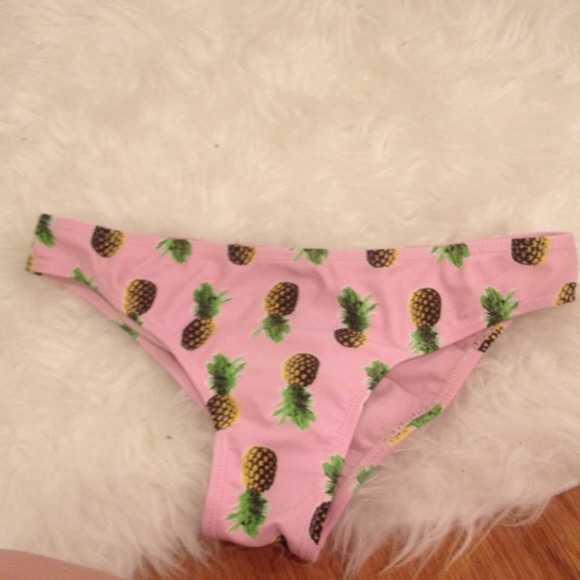 Pineapple bathing suit bottoms